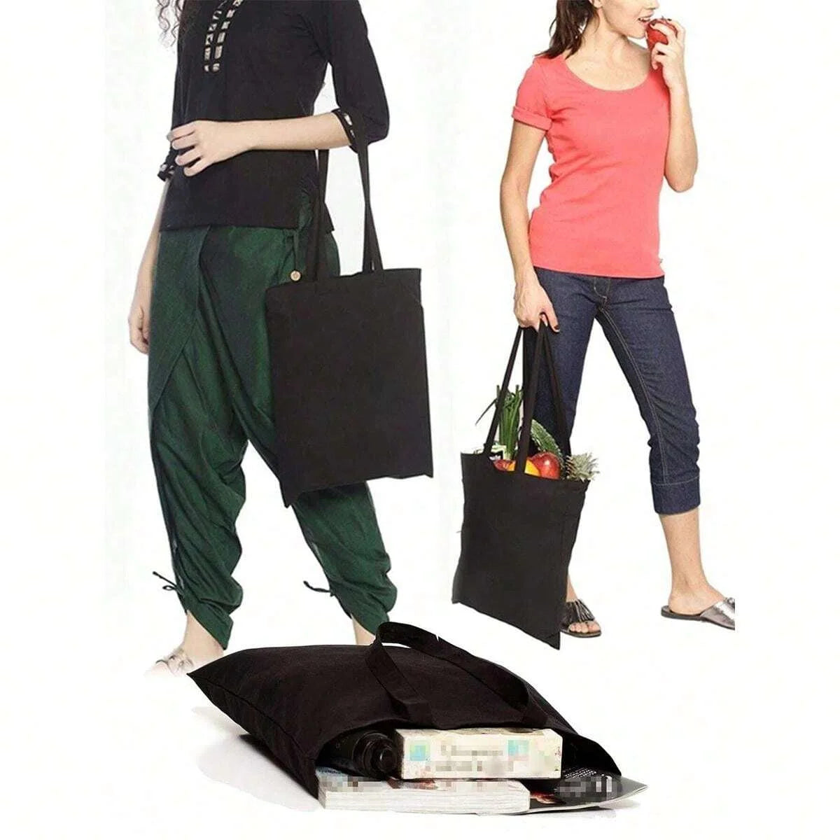 Arcane-Vi Print Graphic Tote Bag Women Men Canvas Handbags Fashion Teen Handbags