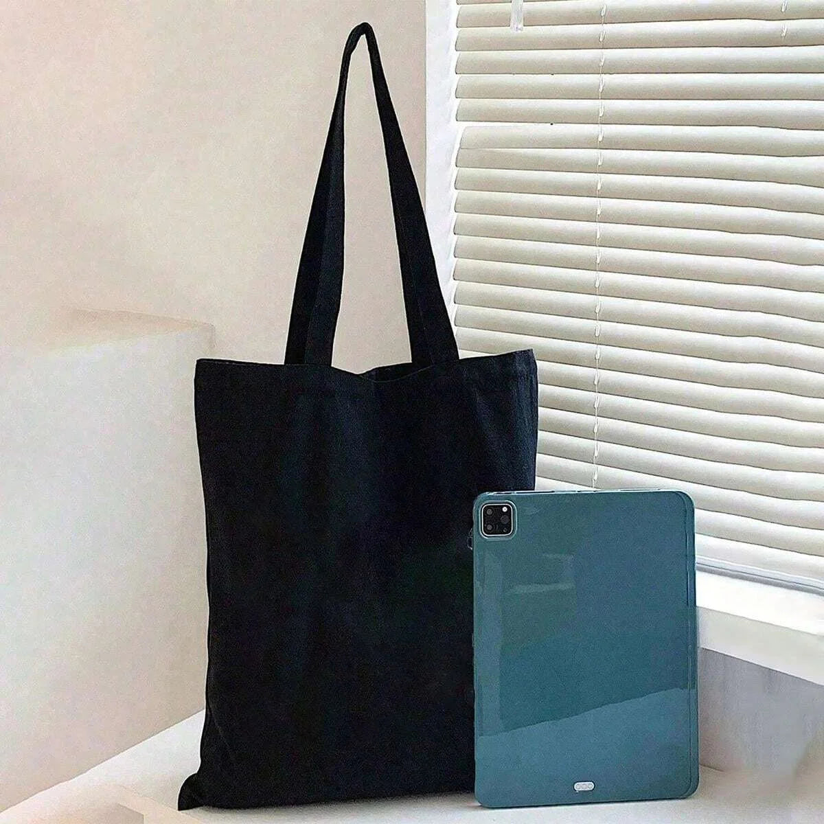 Arcane-Vi Print Graphic Tote Bag Women Men Canvas Handbags Fashion Teen Handbags