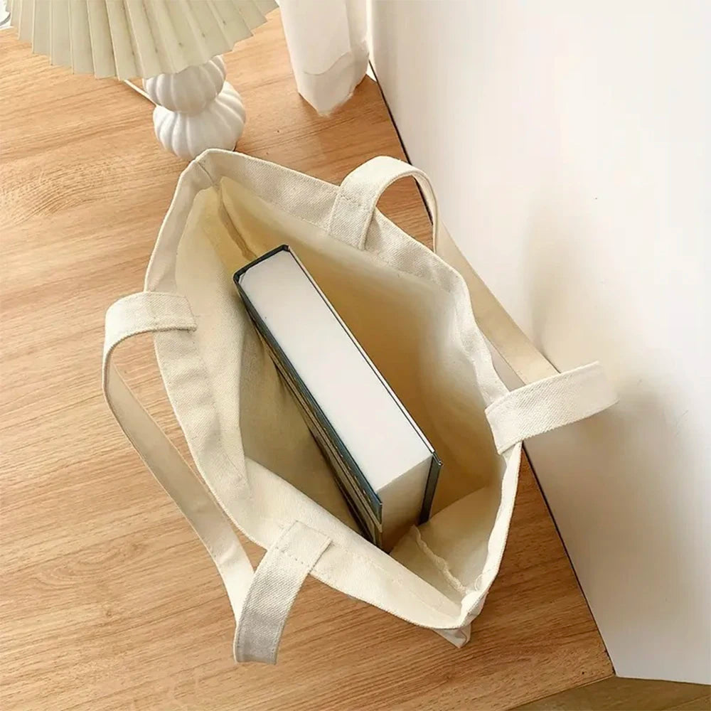 Arcane-Vi Print Graphic Tote Bag Women Men Canvas Handbags Fashion Teen Handbags