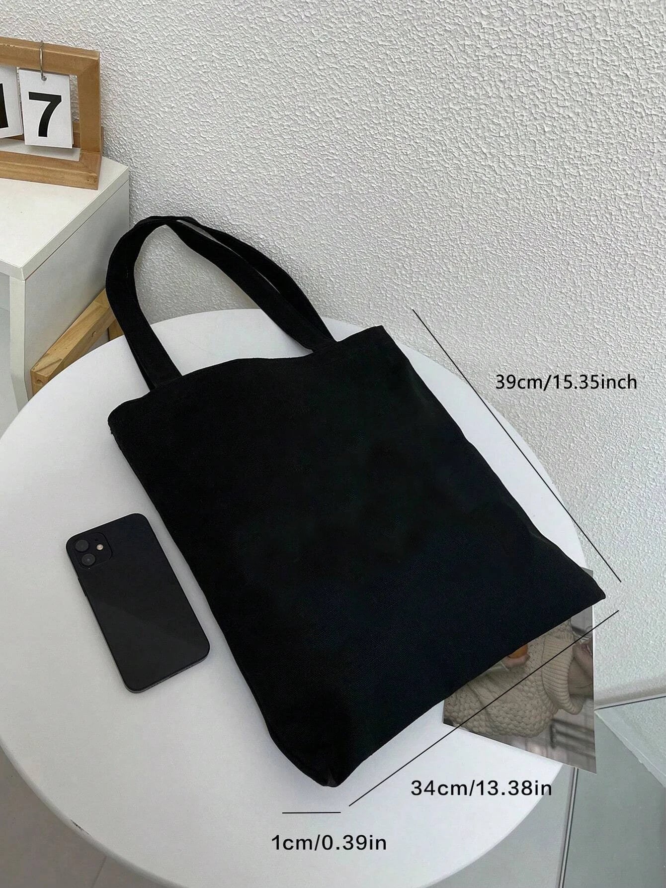 Arcane-Vi Print Graphic Tote Bag Women Men Canvas Handbags Fashion Teen Handbags