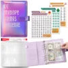Wholesale A5 100 Envelope Saving Challenge Holographic Organizer Save Money Purse Budget Binder with Cash Envelope Four Pockets