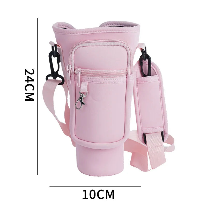 Men Women 40oz Bottle Holder Coin Purse Waterproof Portable Water Bottle Pocket Cover Protective case for Camping Fishing Hiking