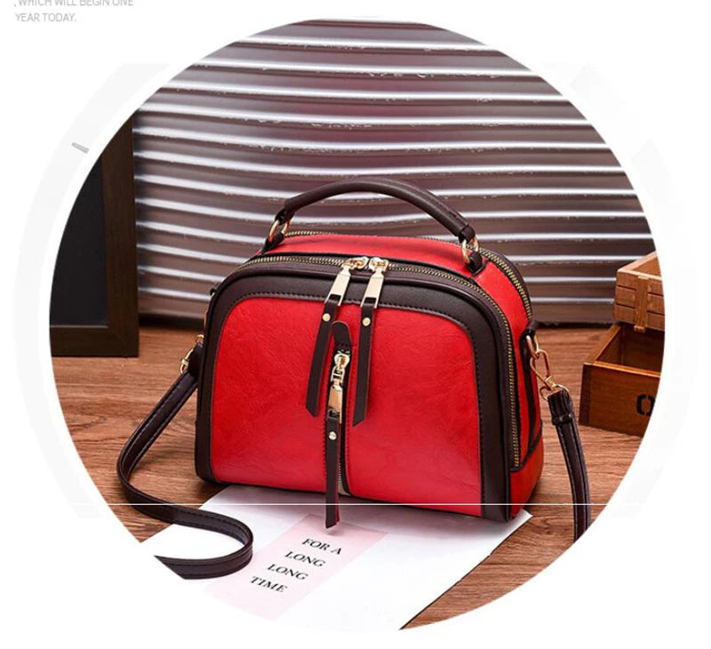 Luxury Handbags Women Bags Designer PU Leather Solid Color Messenger Bag Fashion Shoulder Crossbody Bags Girls Tassen Tote