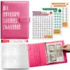 Wholesale A5 100 Envelope Saving Challenge Holographic Organizer Save Money Purse Budget Binder with Cash Envelope Four Pockets
