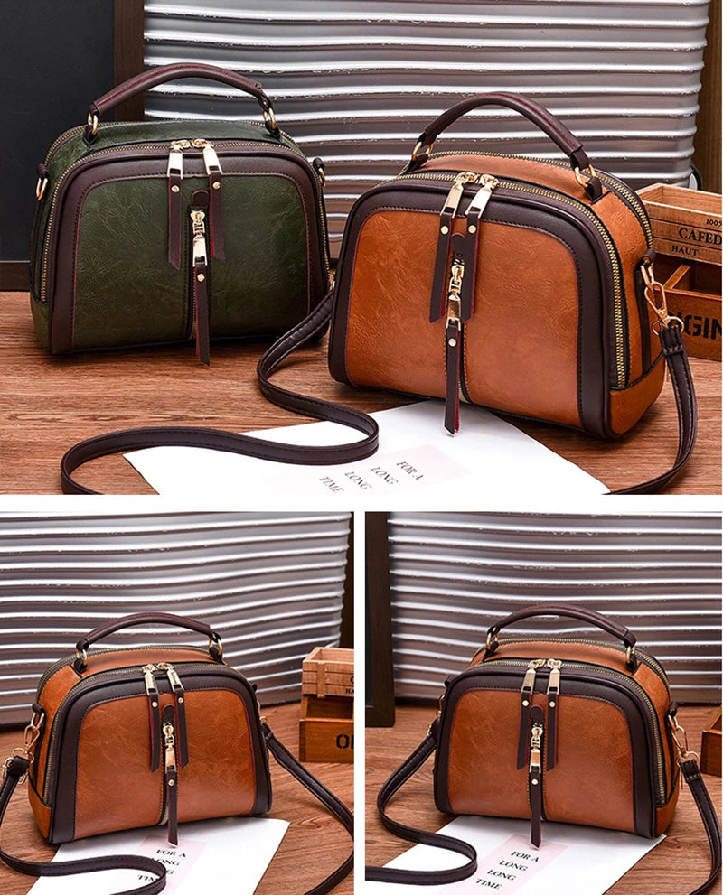 Luxury Handbags Women Bags Designer PU Leather Solid Color Messenger Bag Fashion Shoulder Crossbody Bags Girls Tassen Tote