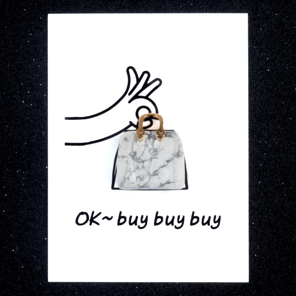 Factory Direct Sale Amethyst Stone Mini Handbag Pendant Necklace for Women Crystal Purse Bag Quartz Pendant Gemstone Jewelry