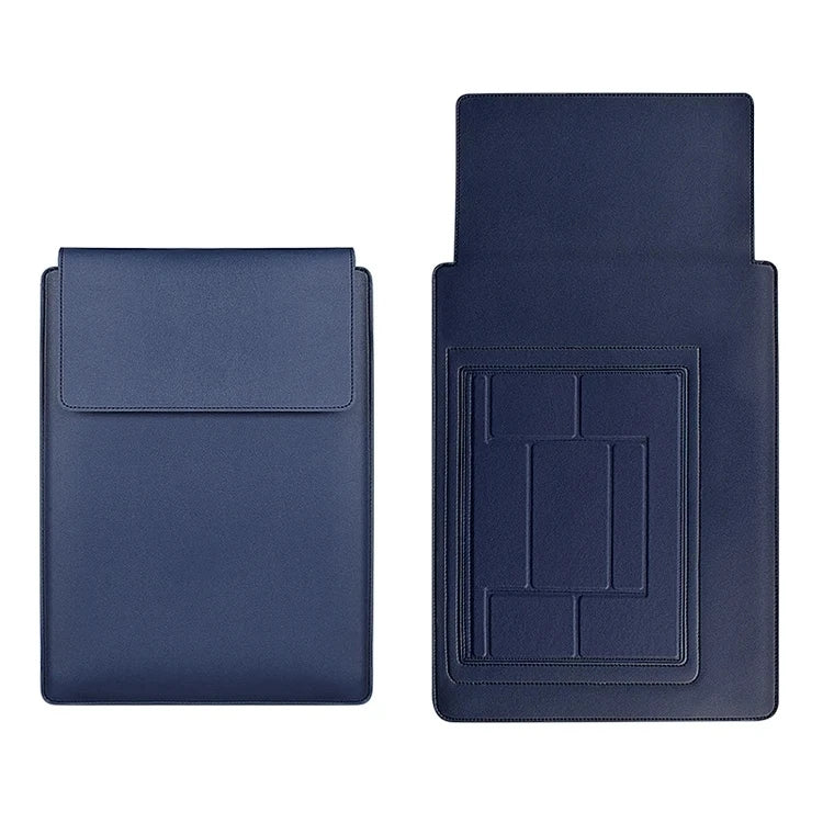 Factory Price Laptop Case with Stand for Computer 13/14/15 Inch PU Leather Notebook Handbag with Mouse Pad Briefcase