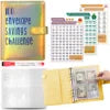 Wholesale A5 100 Envelope Saving Challenge Holographic Organizer Save Money Purse Budget Binder with Cash Envelope Four Pockets