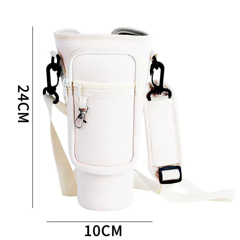 Men Women 40oz Bottle Holder Coin Purse Waterproof Portable Water Bottle Pocket Cover Protective case for Camping Fishing Hiking