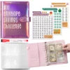 Wholesale A5 100 Envelope Saving Challenge Holographic Organizer Save Money Purse Budget Binder with Cash Envelope Four Pockets