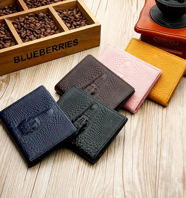 New Crocodile Pattern Men's Handbag Fashion Large Capacity Handbag Double Zipper Multi Card PU Leather Handbag BusinessMen's Bag