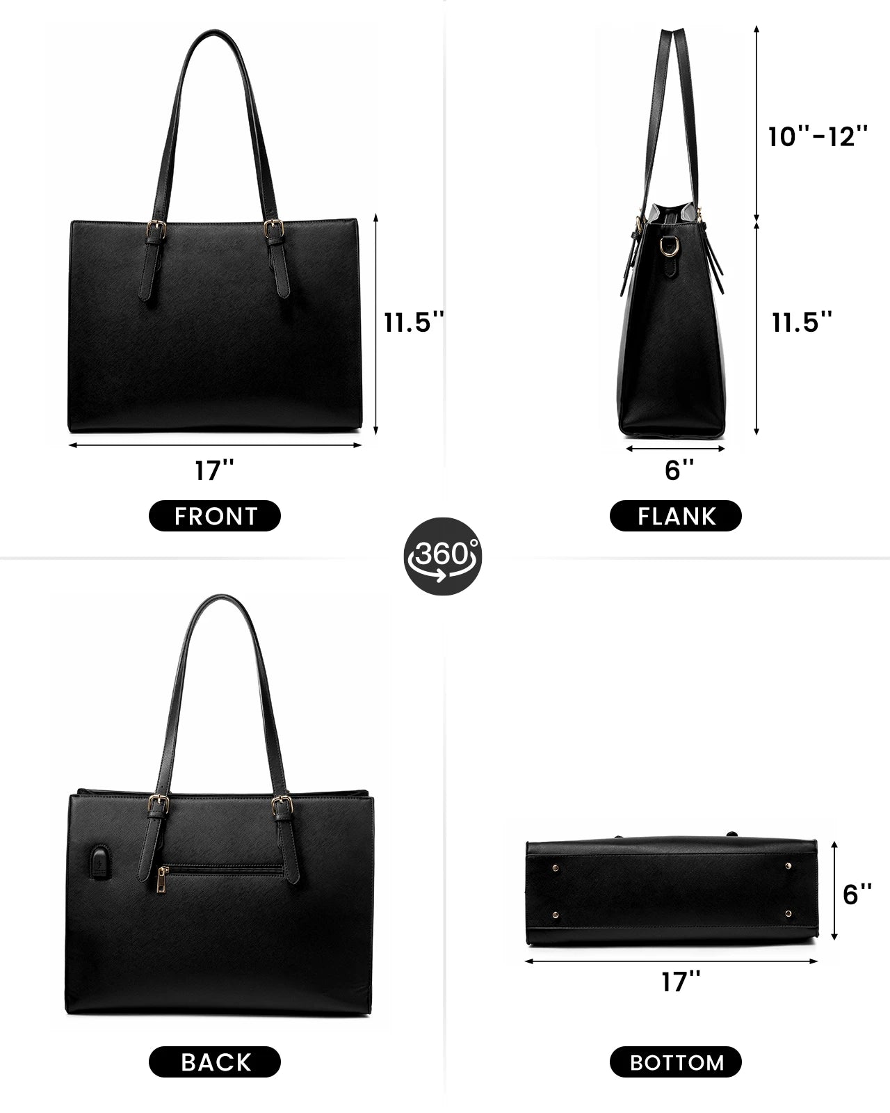 LOVEVOOK Wholesale 2pc Business Briefcase Computer Purse and Bags Office Work School Shoulder Bag for Women Laptop Tote Handbags