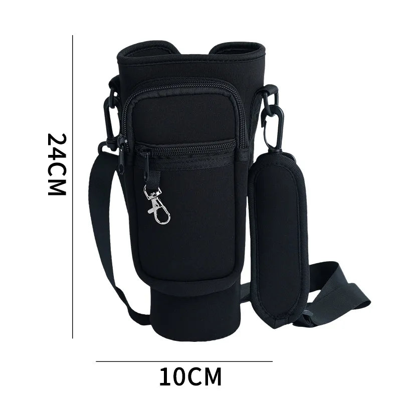 Men Women 40oz Bottle Holder Coin Purse Waterproof Portable Water Bottle Pocket Cover Protective case for Camping Fishing Hiking