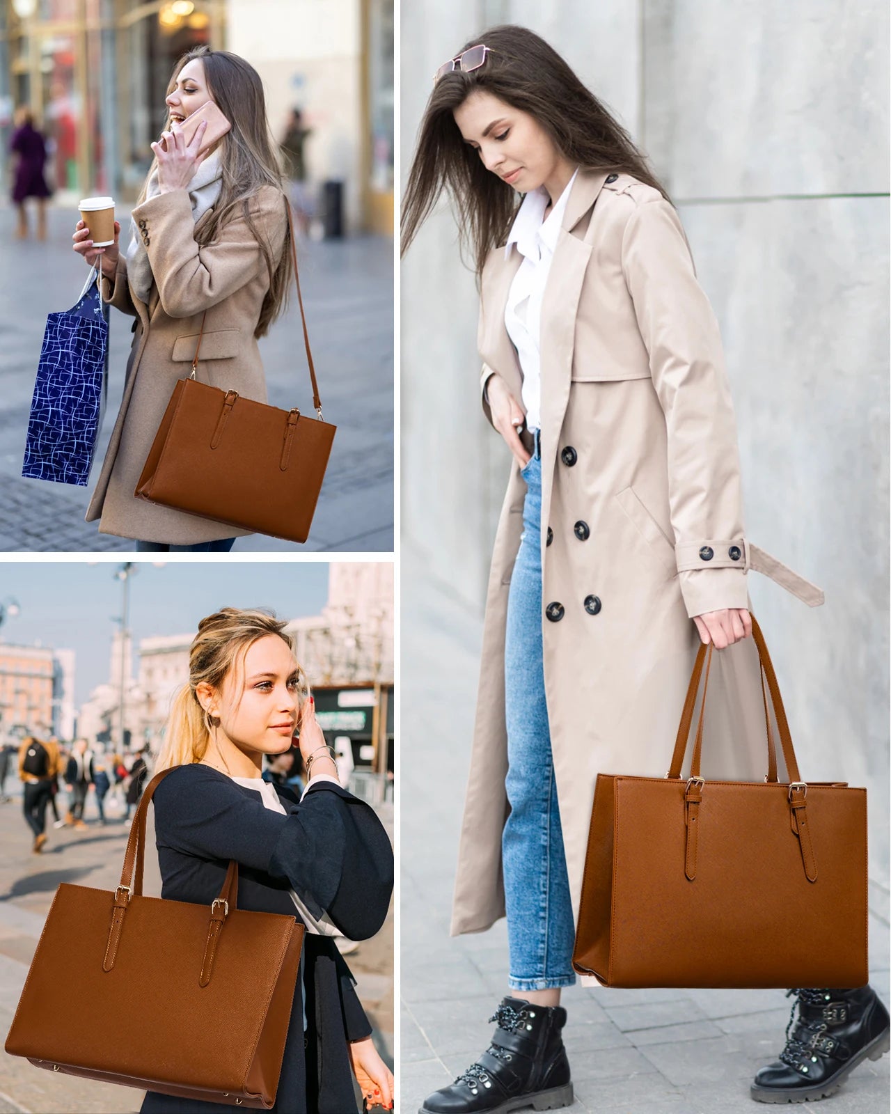 LOVEVOOK Wholesale 2pc Business Briefcase Computer Purse and Bags Office Work School Shoulder Bag for Women Laptop Tote Handbags