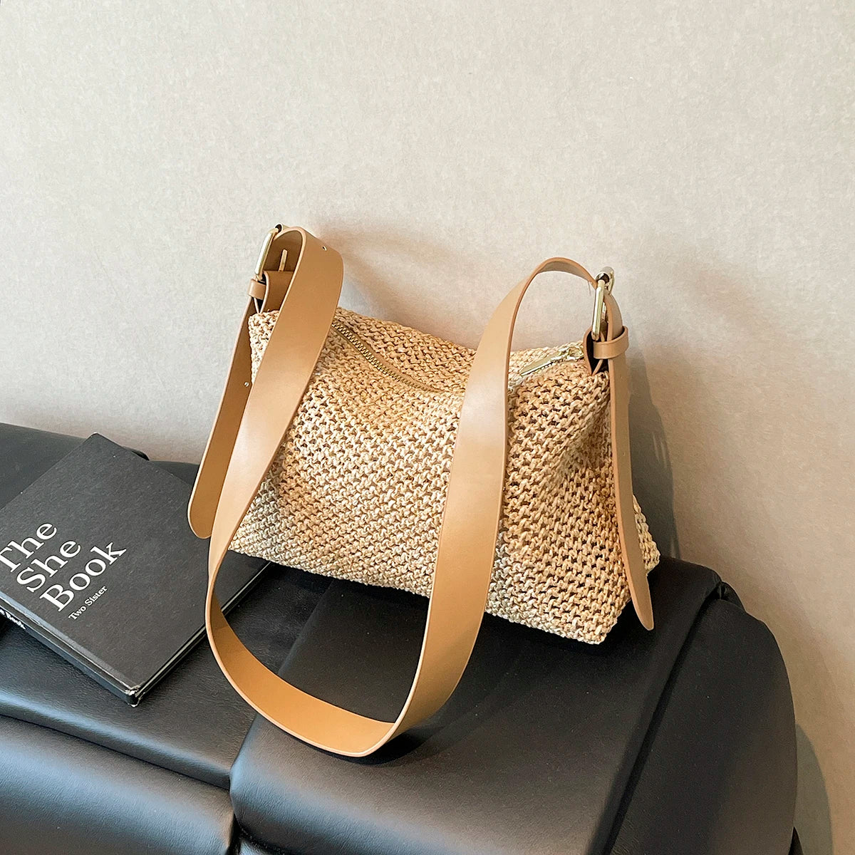 Handbags handbags for women luxury handbags for women Summer niche high sense one shoulder grass woven bag girl 2025