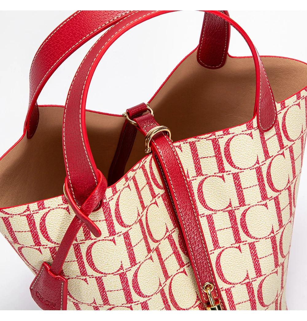 Exquisite Workmanship Women's Handbags Fashionable Versatile Letters Printed Open Pocket Design large Capacity
