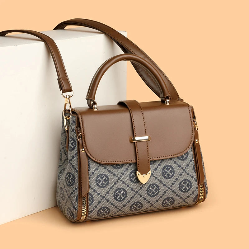 Fashionable Handbag for Women, Small Square Mom Bag, Commuter Bag, Travel Mobile Phone Bag, Versatile Shoulder Crossbody Bag