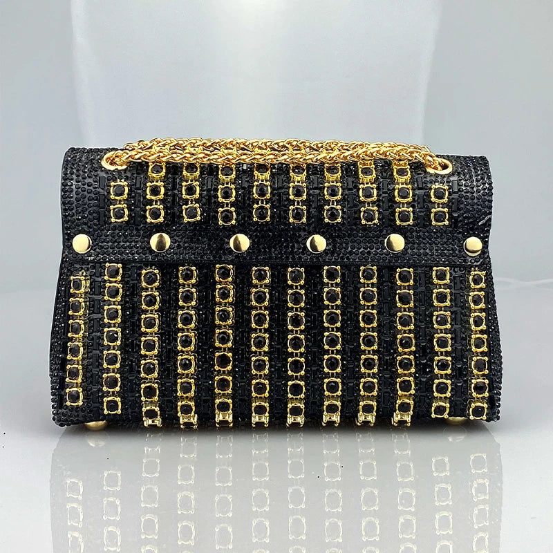 JIOMAY Luxury Designer Handbags Brand Fashion Purses For Women Elegant And Versatile Rhinestone Bag Party Evening Clutch Bag