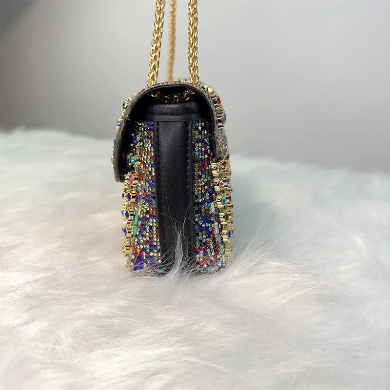 JIOMAY Luxury Designer Handbags Brand Fashion Purses For Women Elegant And Versatile Rhinestone Bag Party Evening Clutch Bag