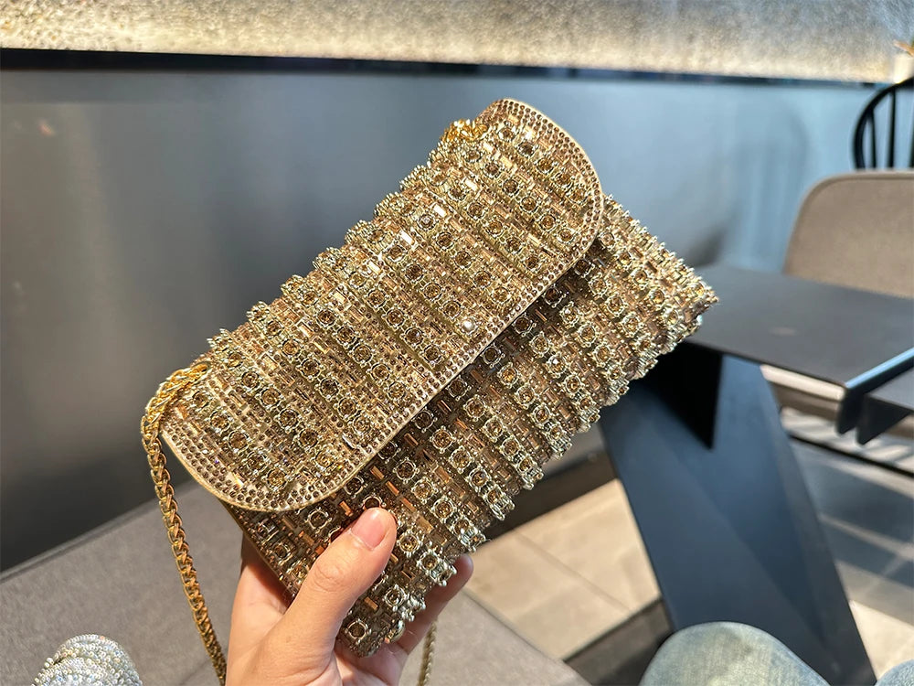 JIOMAY Luxury Designer Handbags Brand Fashion Purses For Women Elegant And Versatile Rhinestone Bag Party Evening Clutch Bag