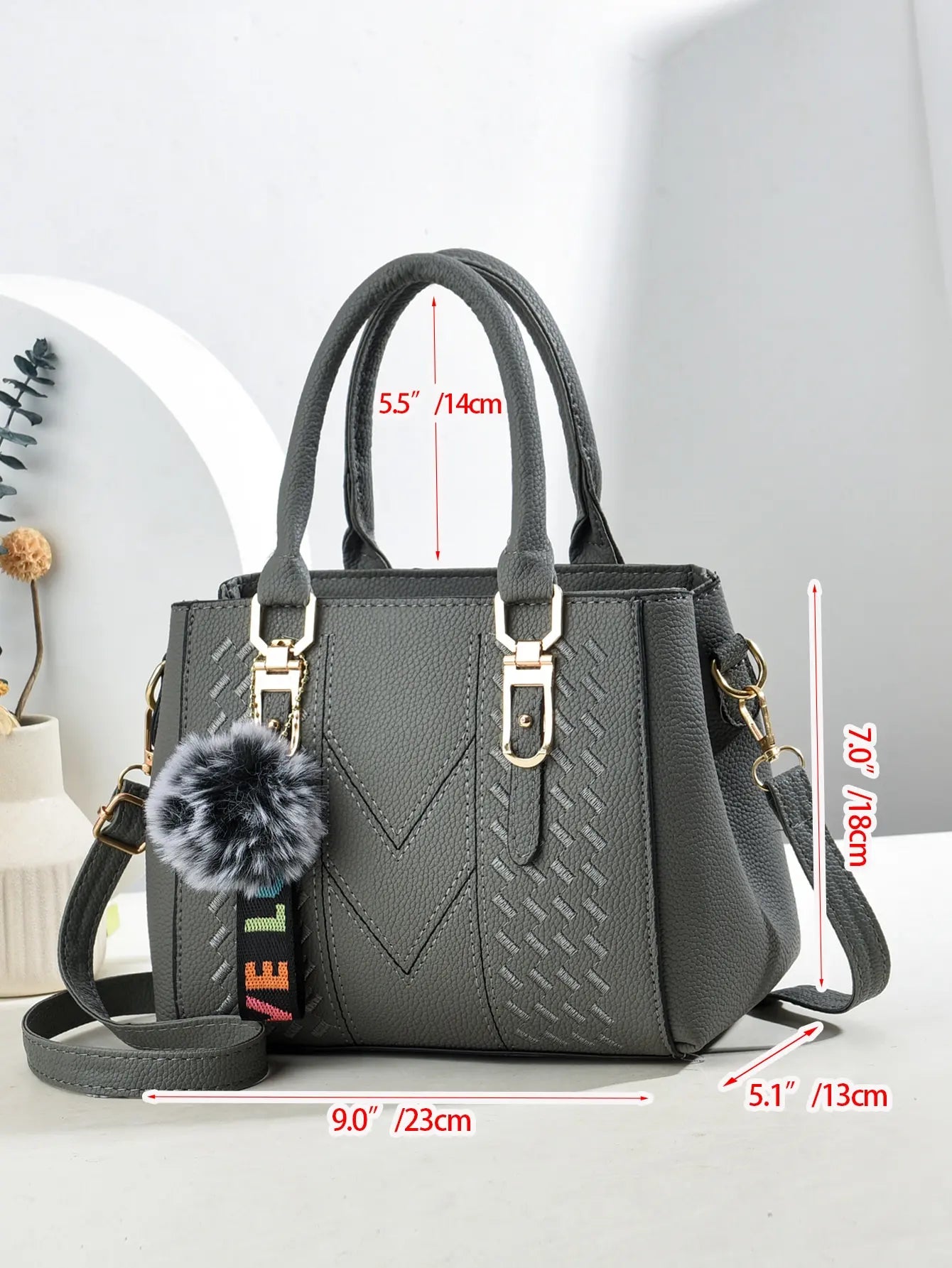 Fashionable large capacity embroidered crossbody bag for women, a handbag for daily use