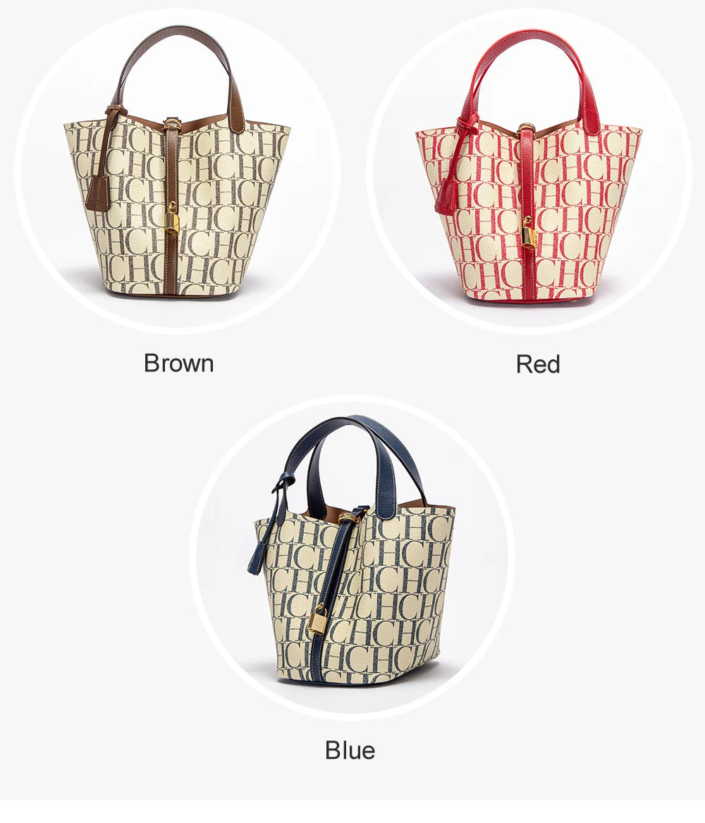 Exquisite Workmanship Women's Handbags Fashionable Versatile Letters Printed Open Pocket Design large Capacity