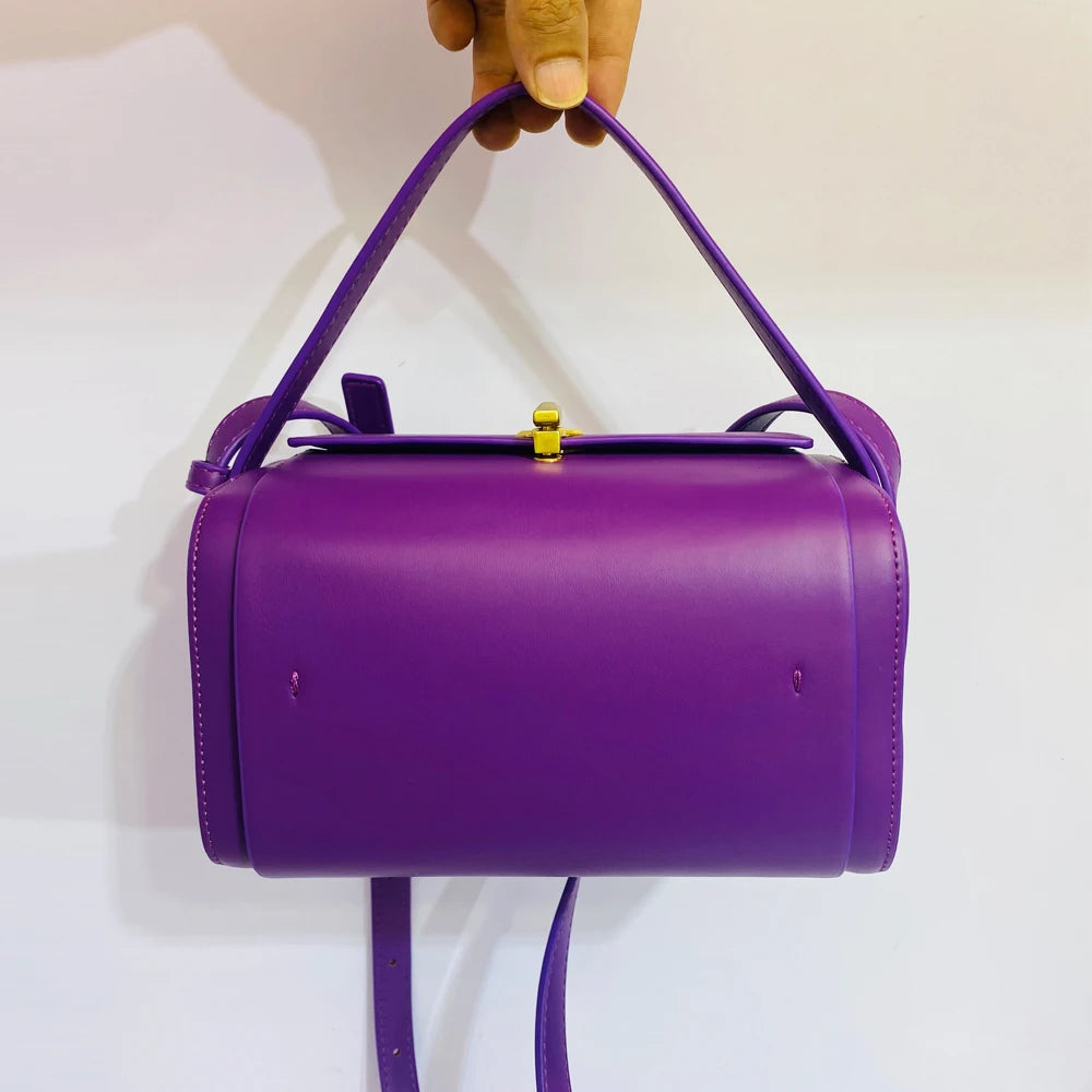 Box Small Boston Bag Luxury Designer Handbags For Women 2023 New Fashion Square Lock Decoration Shoulder Crossbody Bag Purse