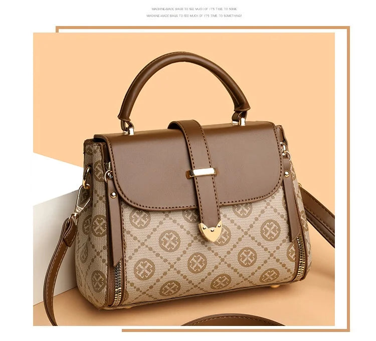 Fashionable Handbag for Women, Small Square Mom Bag, Commuter Bag, Travel Mobile Phone Bag, Versatile Shoulder Crossbody Bag