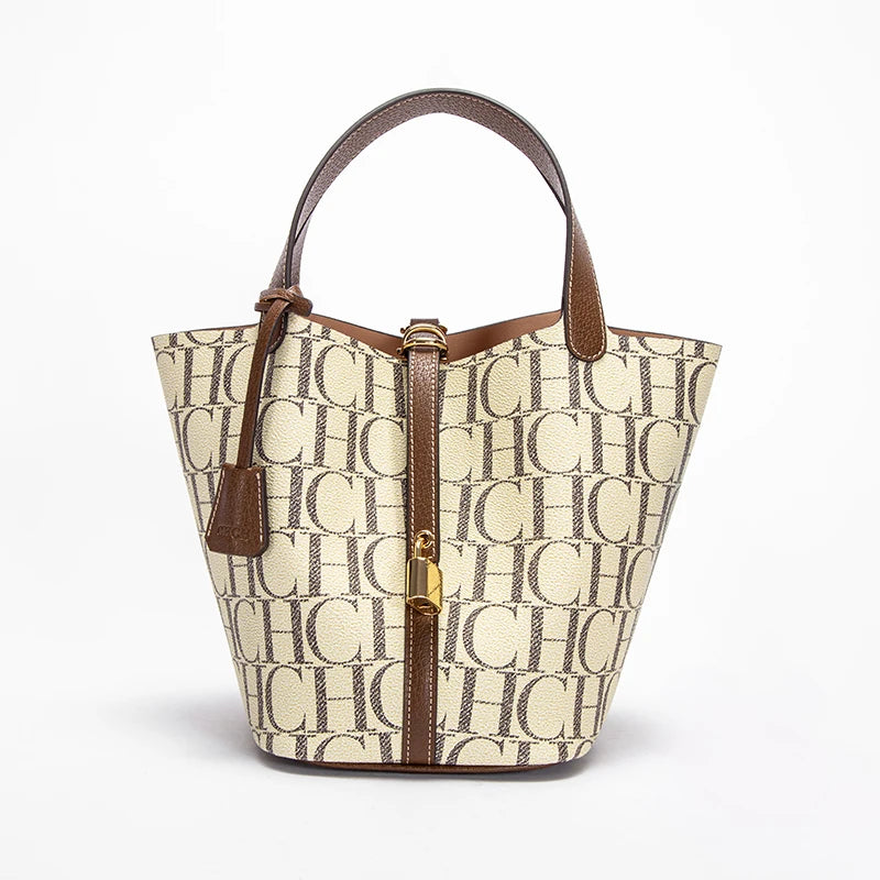 Exquisite Workmanship Women's Handbags Fashionable Versatile Letters Printed Open Pocket Design large Capacity