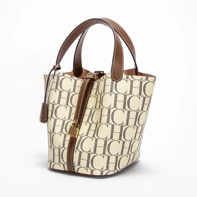 Exquisite Workmanship Women's Handbags Fashionable Versatile Letters Printed Open Pocket Design large Capacity
