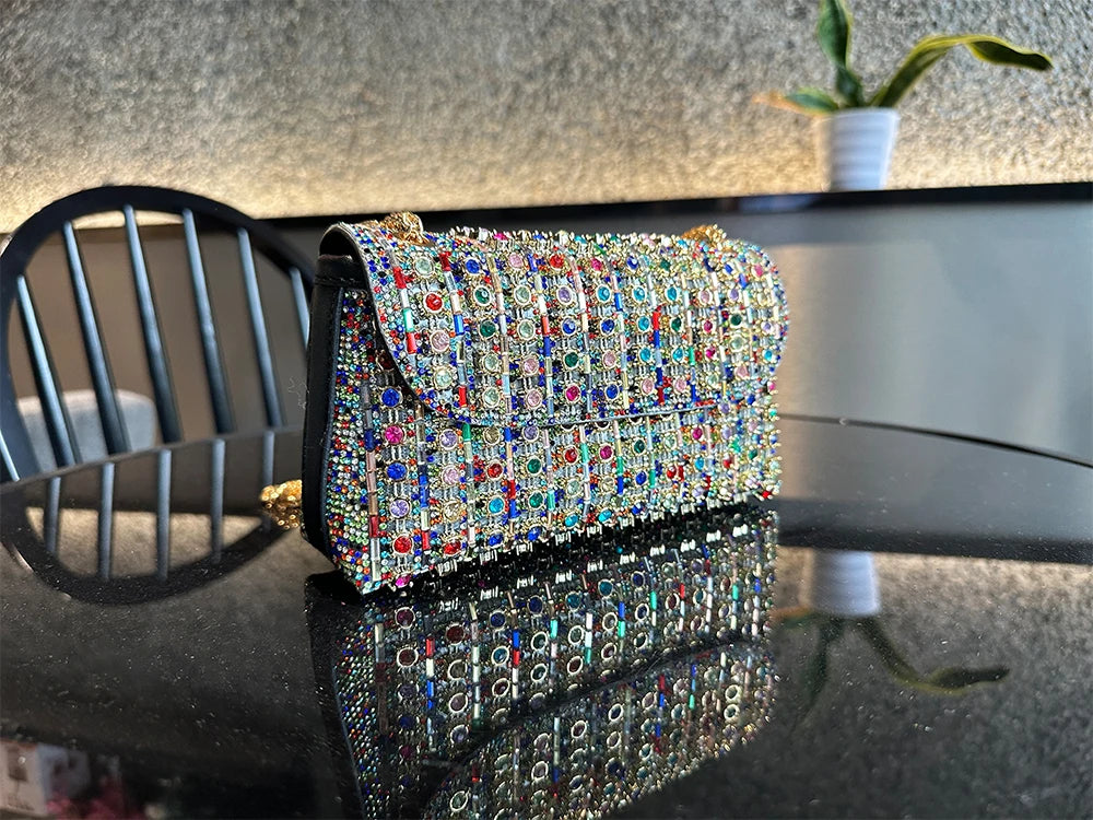 JIOMAY Luxury Designer Handbags Brand Fashion Purses For Women Elegant And Versatile Rhinestone Bag Party Evening Clutch Bag
