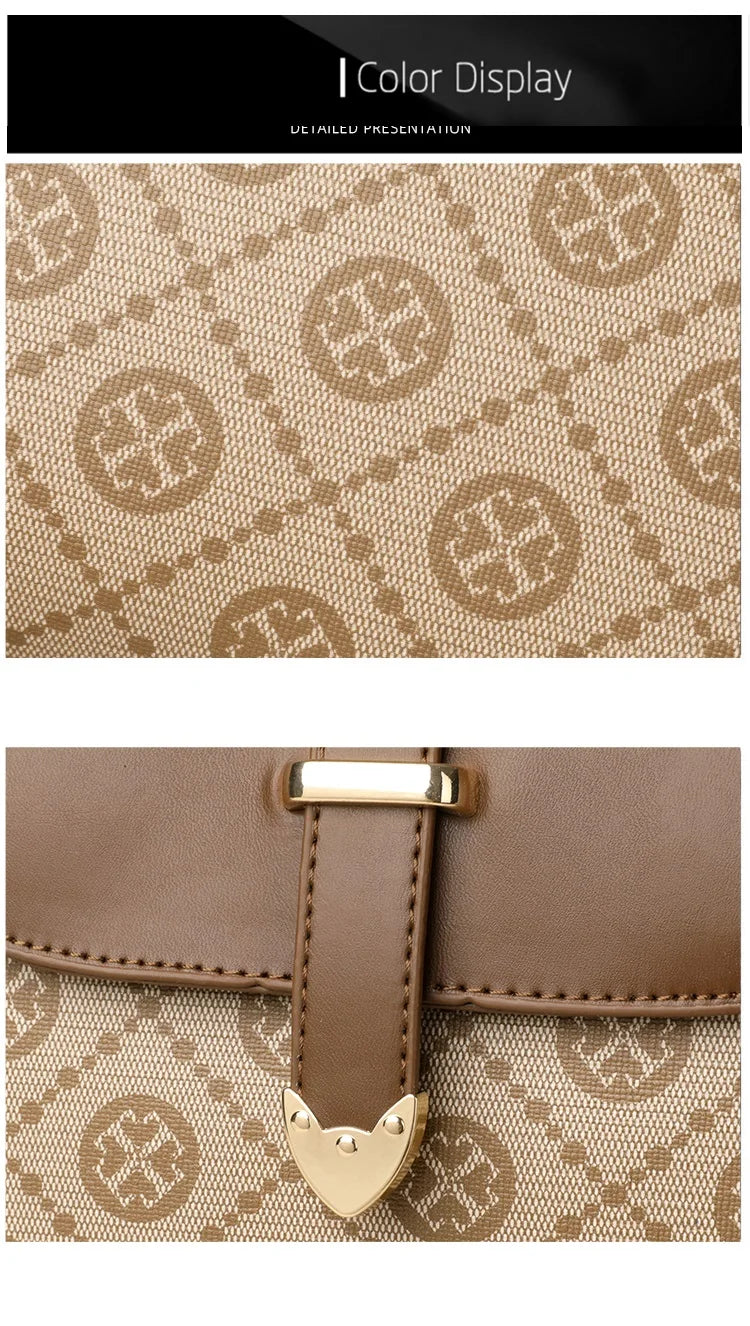 Fashionable Handbag for Women, Small Square Mom Bag, Commuter Bag, Travel Mobile Phone Bag, Versatile Shoulder Crossbody Bag