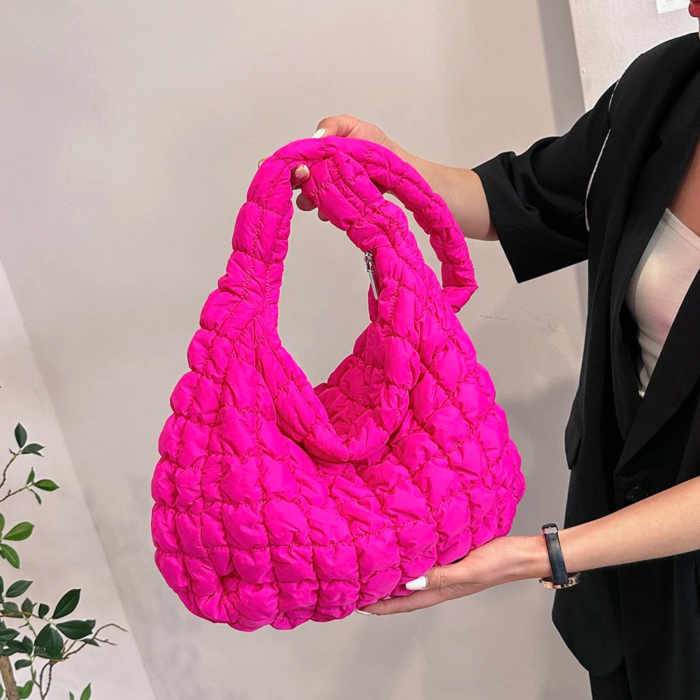 Large Capacity Quilted Padded Crossbody Bag Pleated Bubbles Cloud Shoulder Bags Tote Bucket Designer Bag Ruched Lady Handbags