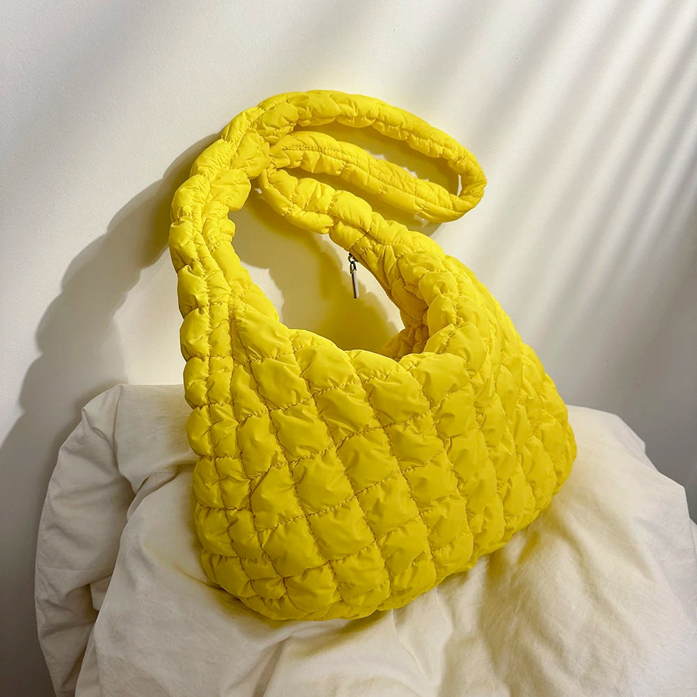 Large Capacity Quilted Padded Crossbody Bag Pleated Bubbles Cloud Shoulder Bags Tote Bucket Designer Bag Ruched Lady Handbags