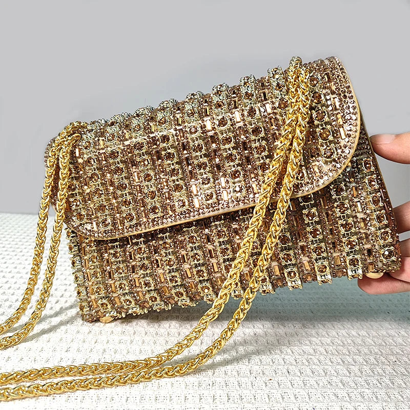 JIOMAY Luxury Designer Handbags Brand Fashion Purses For Women Elegant And Versatile Rhinestone Bag Party Evening Clutch Bag