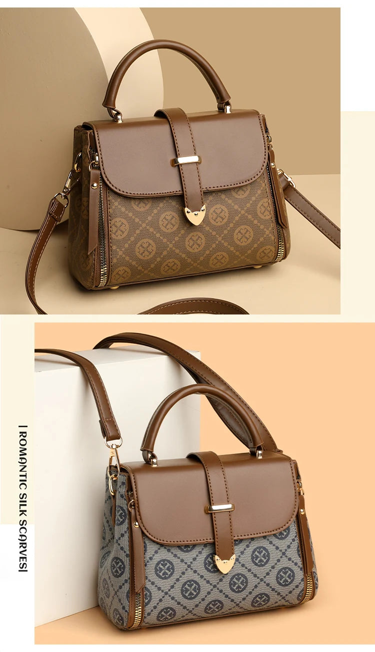 Fashionable Handbag for Women, Small Square Mom Bag, Commuter Bag, Travel Mobile Phone Bag, Versatile Shoulder Crossbody Bag