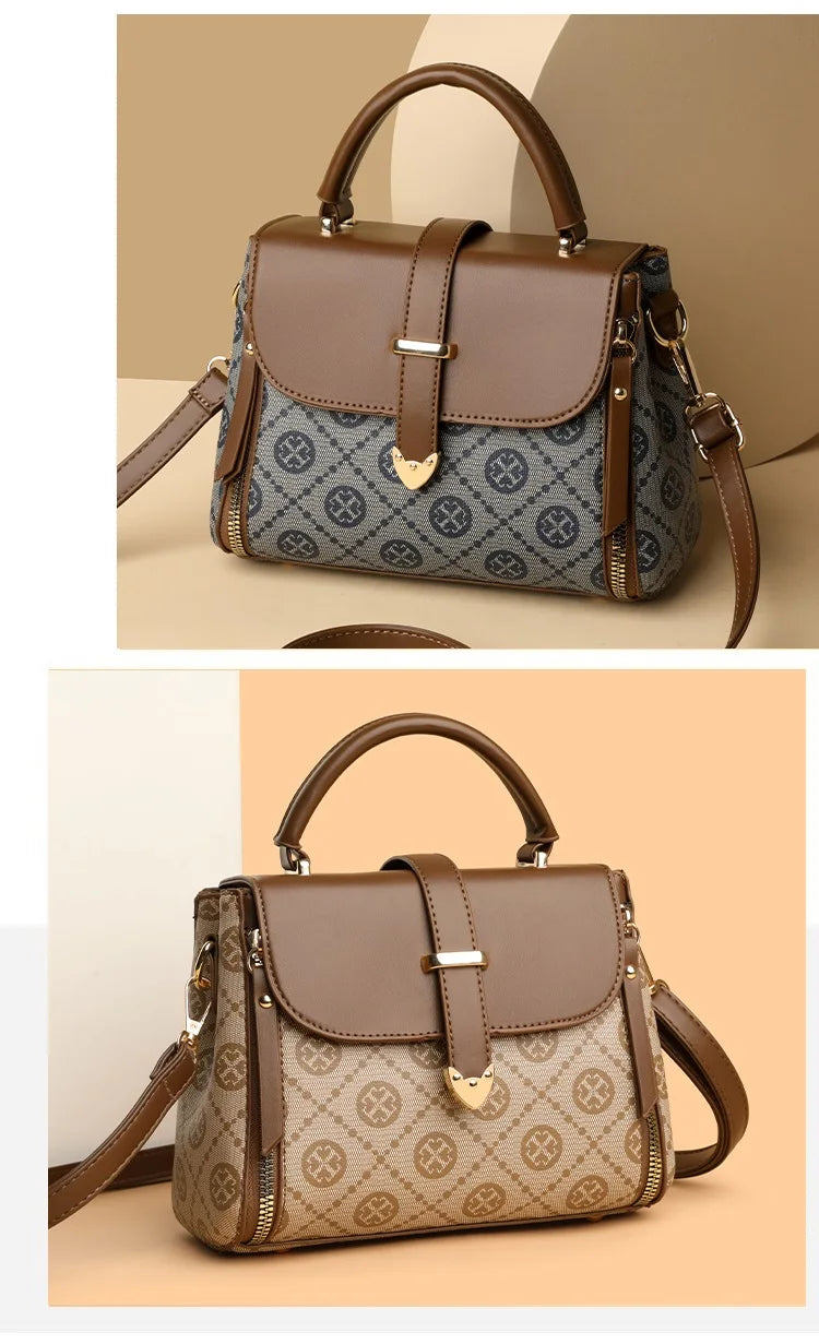 Fashionable Handbag for Women, Small Square Mom Bag, Commuter Bag, Travel Mobile Phone Bag, Versatile Shoulder Crossbody Bag