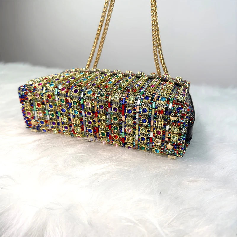 JIOMAY Luxury Designer Handbags Brand Fashion Purses For Women Elegant And Versatile Rhinestone Bag Party Evening Clutch Bag