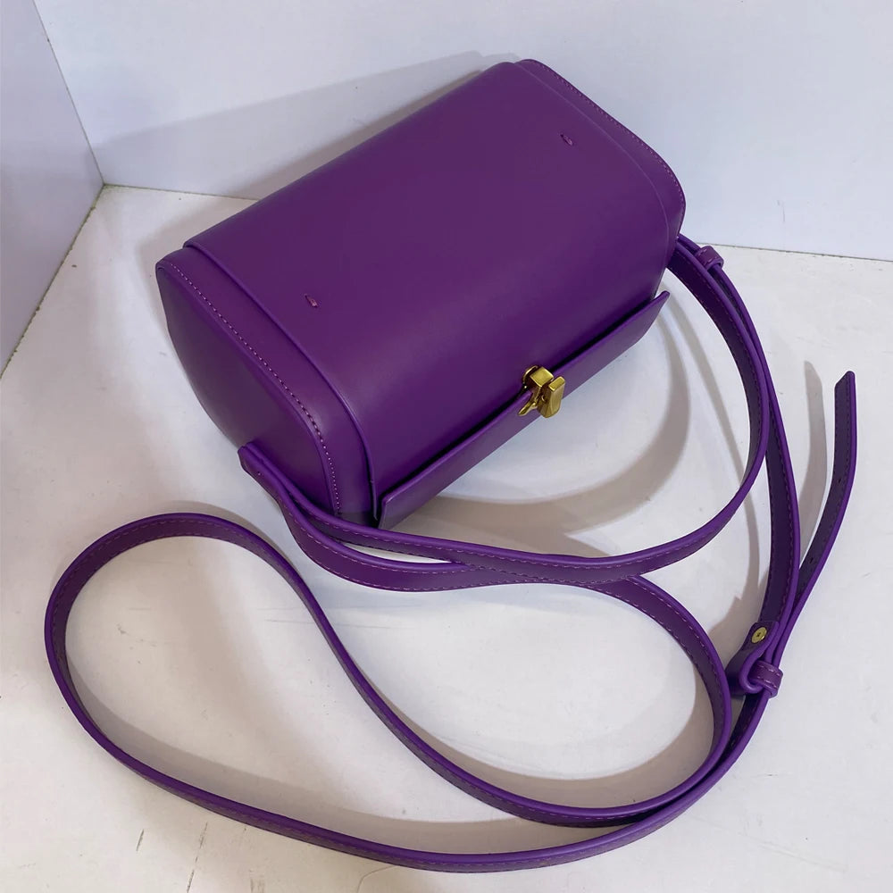 Box Small Boston Bag Luxury Designer Handbags For Women 2023 New Fashion Square Lock Decoration Shoulder Crossbody Bag Purse