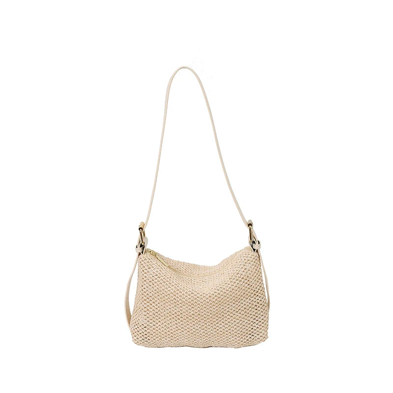 Handbags handbags for women luxury handbags for women Summer niche high sense one shoulder grass woven bag girl 2025