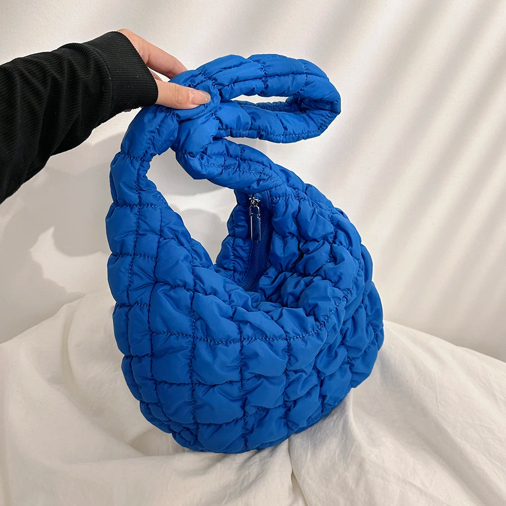 Large Capacity Quilted Padded Crossbody Bag Pleated Bubbles Cloud Shoulder Bags Tote Bucket Designer Bag Ruched Lady Handbags