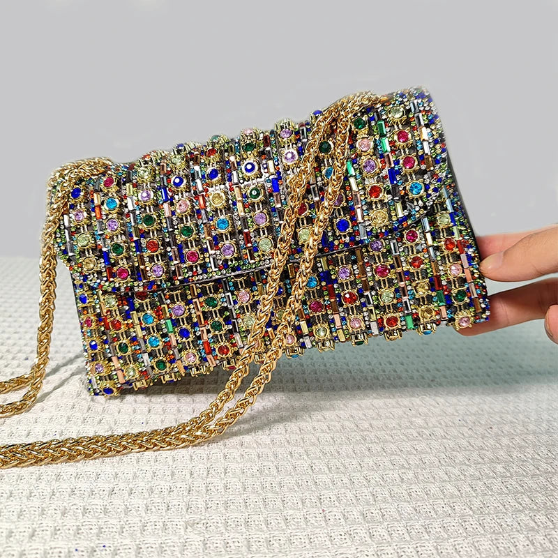 JIOMAY Luxury Designer Handbags Brand Fashion Purses For Women Elegant And Versatile Rhinestone Bag Party Evening Clutch Bag