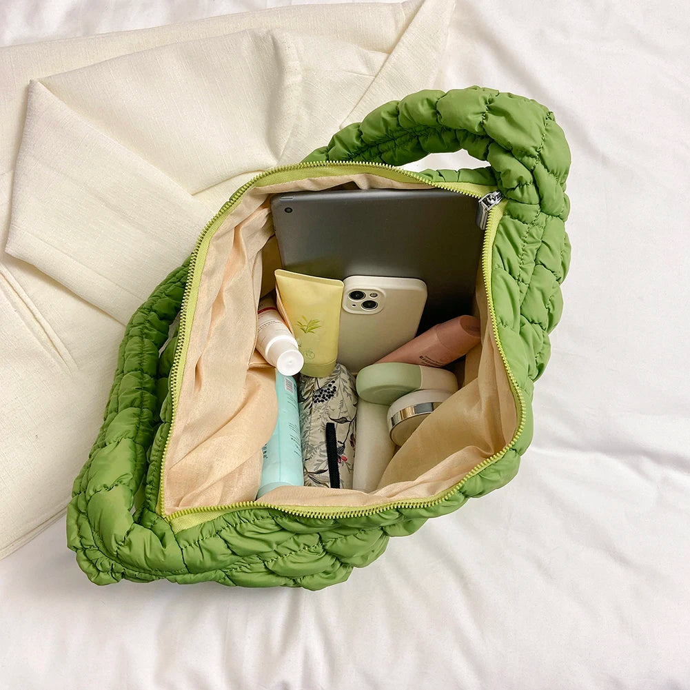 Large Capacity Quilted Padded Crossbody Bag Pleated Bubbles Cloud Shoulder Bags Tote Bucket Designer Bag Ruched Lady Handbags