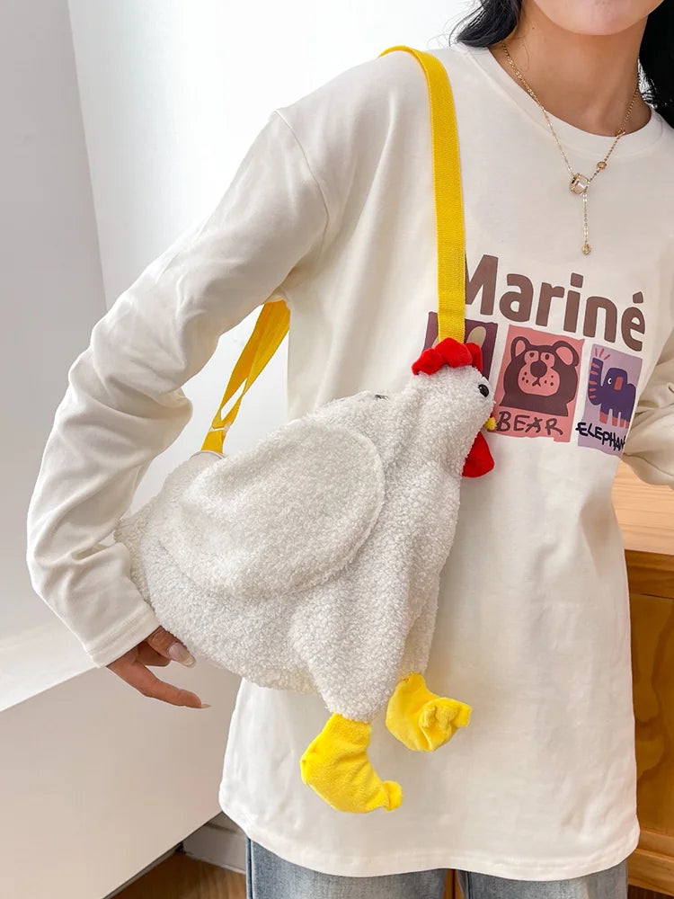 Women Ladies Cute Chicken Mini Chain Bag Shoulder Crossbody Bag Tote Handbag Messenger Luxury Handbags Women Bags