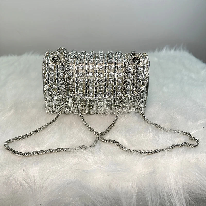 JIOMAY Luxury Designer Handbags Brand Fashion Purses For Women Elegant And Versatile Rhinestone Bag Party Evening Clutch Bag