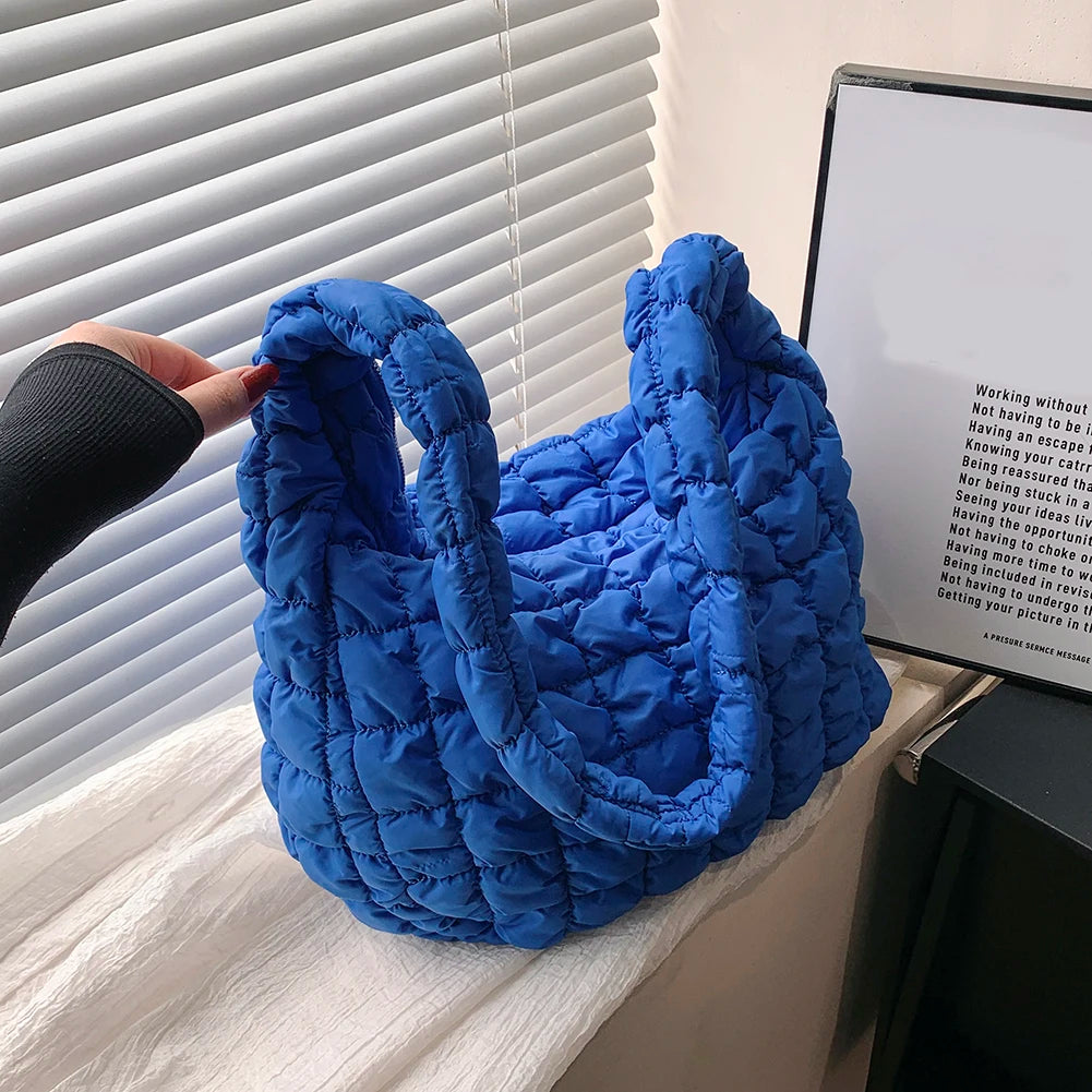 Large Capacity Quilted Padded Crossbody Bag Pleated Bubbles Cloud Shoulder Bags Tote Bucket Designer Bag Ruched Lady Handbags