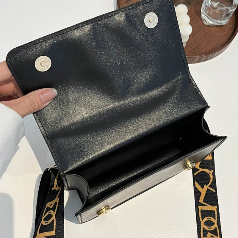 Fashion Women Shoulder Bag Handbags PU Leather Flap Female Large Capacity Metal Chain Casual Crossobdy Clutch Pouch