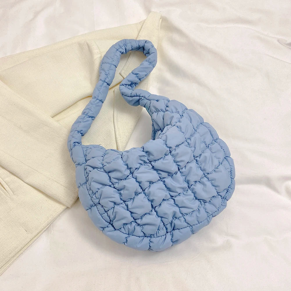 Large Capacity Quilted Padded Crossbody Bag Pleated Bubbles Cloud Shoulder Bags Tote Bucket Designer Bag Ruched Lady Handbags