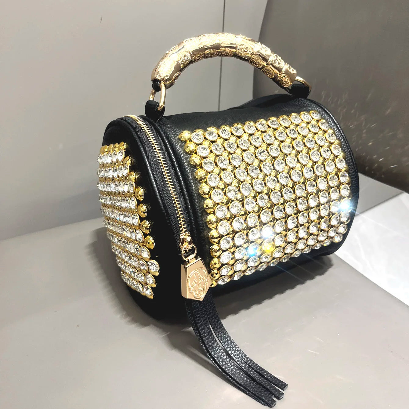 Handbag for women purses and handbag luxury Designer Handmade Women's bag Casual black bucket Female Messenger shoulder Bag