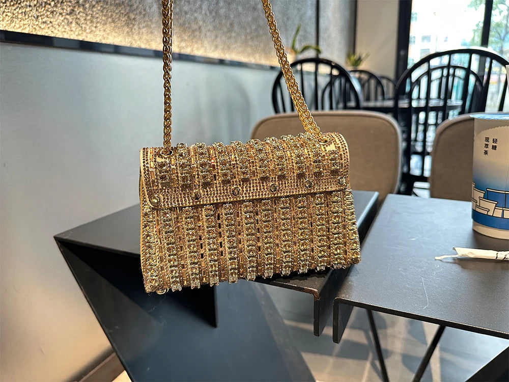 JIOMAY Luxury Designer Handbags Brand Fashion Purses For Women Elegant And Versatile Rhinestone Bag Party Evening Clutch Bag
